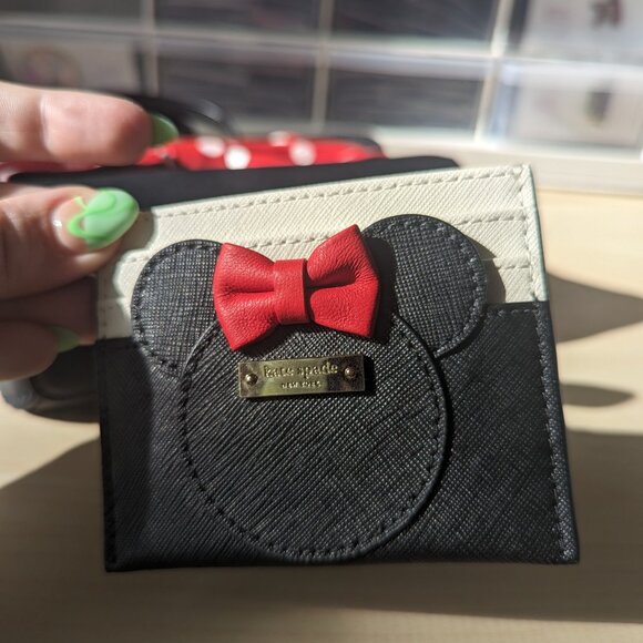 NWOT Kate Spade Minnie Mouse Mini Maisie Crossbody + NWT Bow Card Holder BUNDLE - Picture 11 of 12